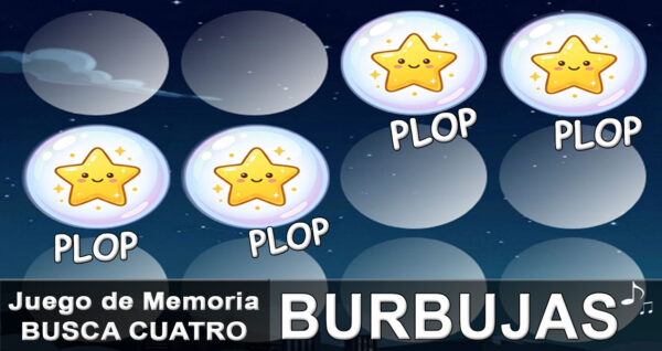 Juegos Busca Cuatro BURBUJAS