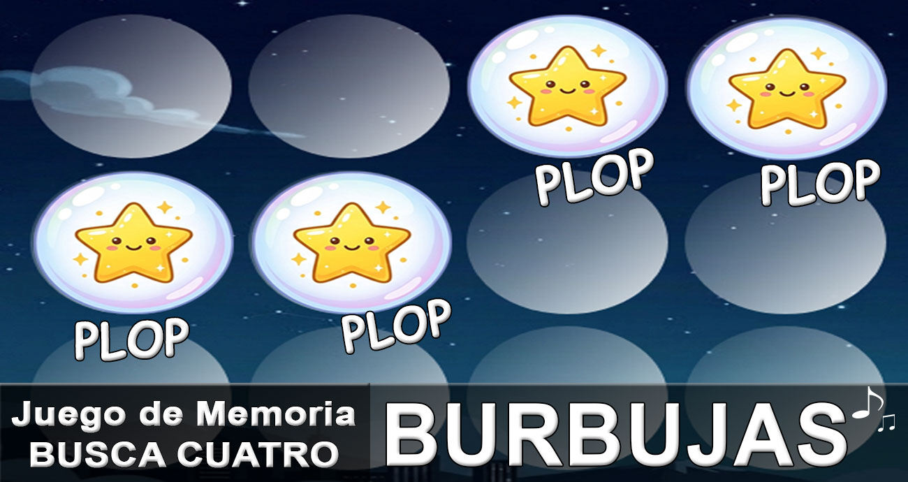 Juegos Busca Cuatro BURBUJAS
