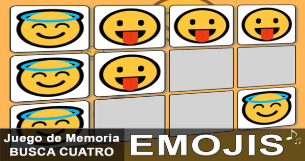 Juegos Busca Cuatro EMOJIS
