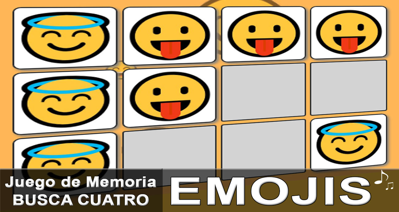 Juegos Busca Cuatro EMOJIS
