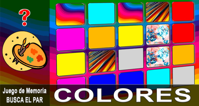 Busca el par de colores. Juego encuentra el par de colores.