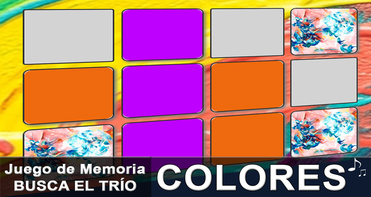 Juego Busca el trío de Colores