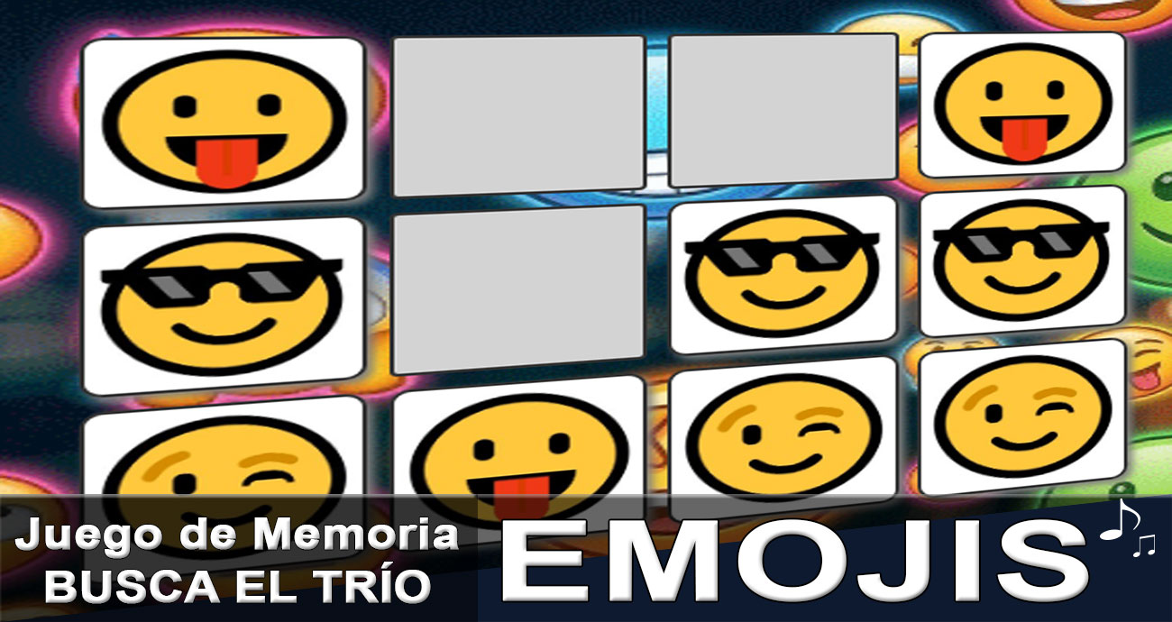Juego Busca el trío de Emojis