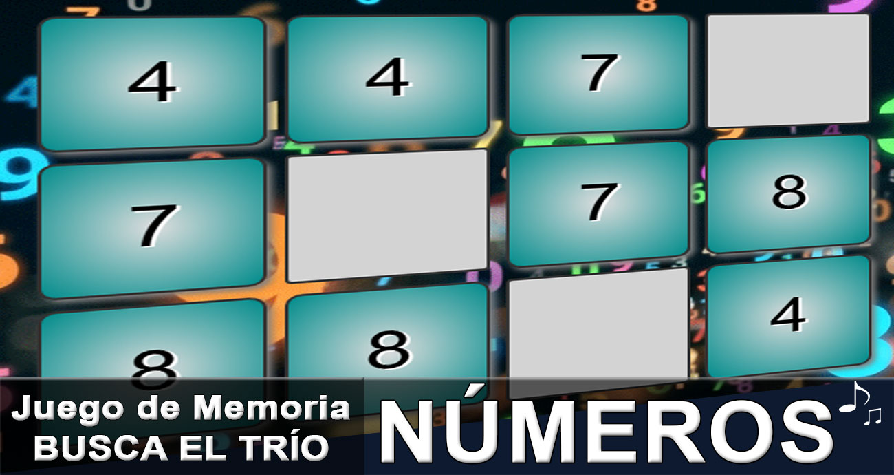 Juego Busca el trío de Números