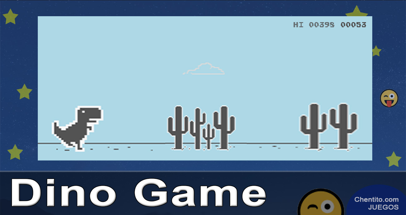 Dino Game, Juego de dinosaurios, T-rex Game, Chrome Dino, Dinosaur Game, Dino runner.