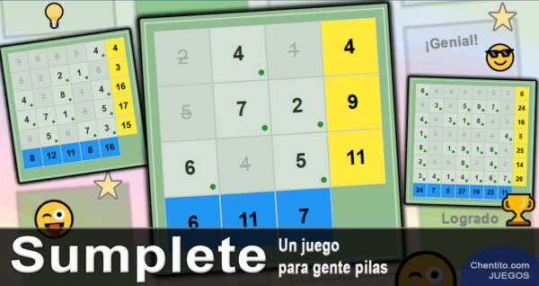 Sumplete. Un juego para gente pilas en matemáticas.
