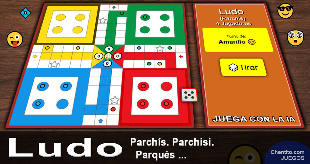 LUDO. PARCHÍS. PARCHISI. PARQUÉS. Juega ludo con un amigo o la IA