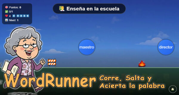 Word Runner. WordRunner. Corre, Salta y acierta la palabra.
