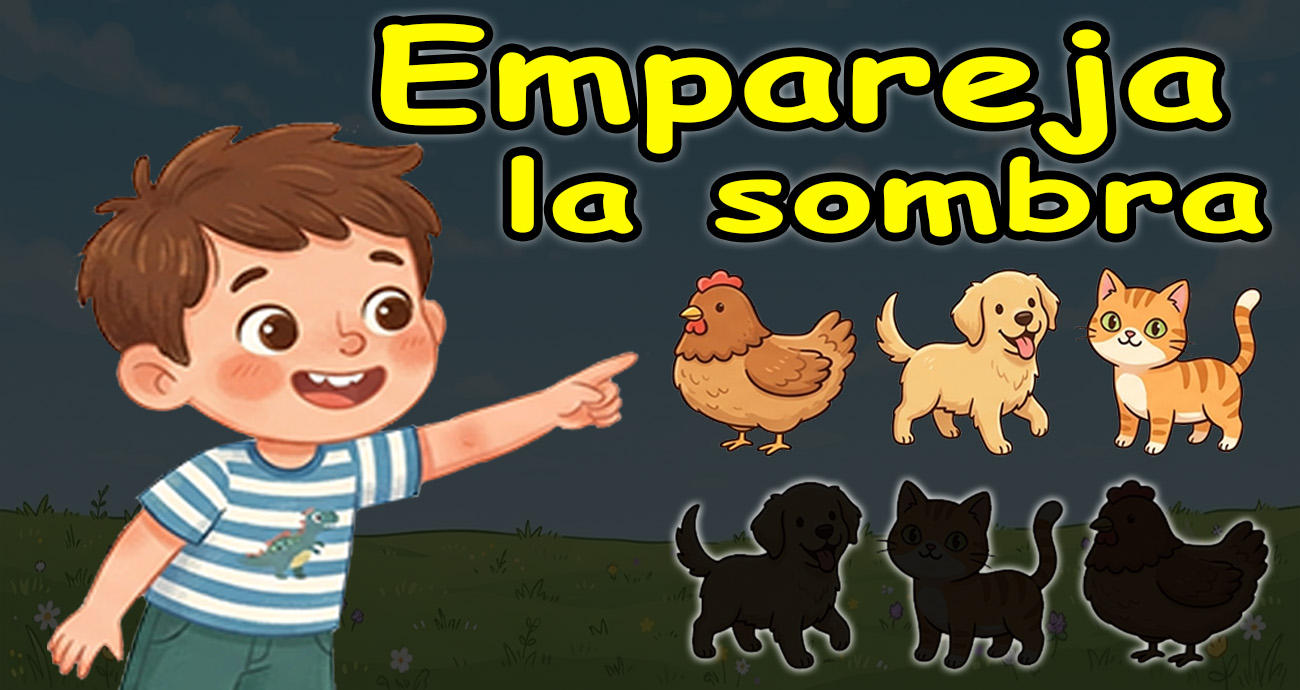 Empareja la Sombra – Juego Educativo de Animales para Niños | Aprende Jugando