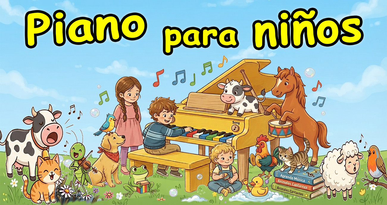 Piano de Animales para Niños, Piano para peques. Sonidos de animales.