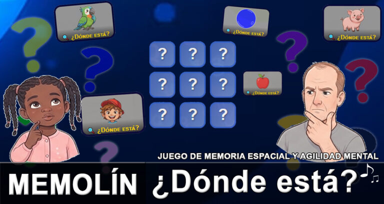 Lee más sobre el artículo MEMOLÍN: ¿Dónde está? | Juego de memoria espacial y agilidad mental
