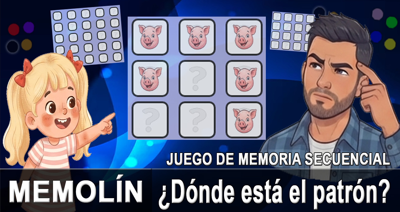MEMOLÍN: ¿Dónde está el patrón? | El desafío definitivo de tu memoria secuencial
