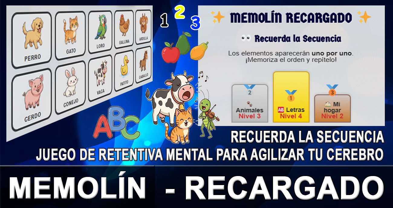 MEMOLÍN Recargado: El Mejor Juego de Retentiva Mental para Agilizar tu Cerebro